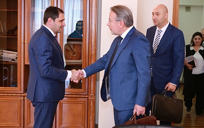 July 3, 2019 - Minister of Territorial Administration and infrastructure of the Republic of Armenia met with the EFSD delegation