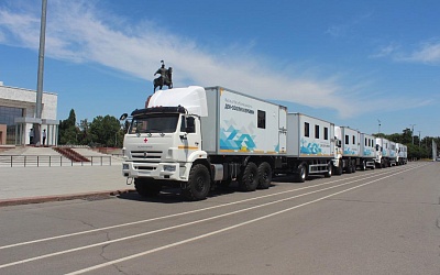 Кыргызская Республика в рамках грантового проекта ЕФСР получила автопоезда «Караван здоровья» 